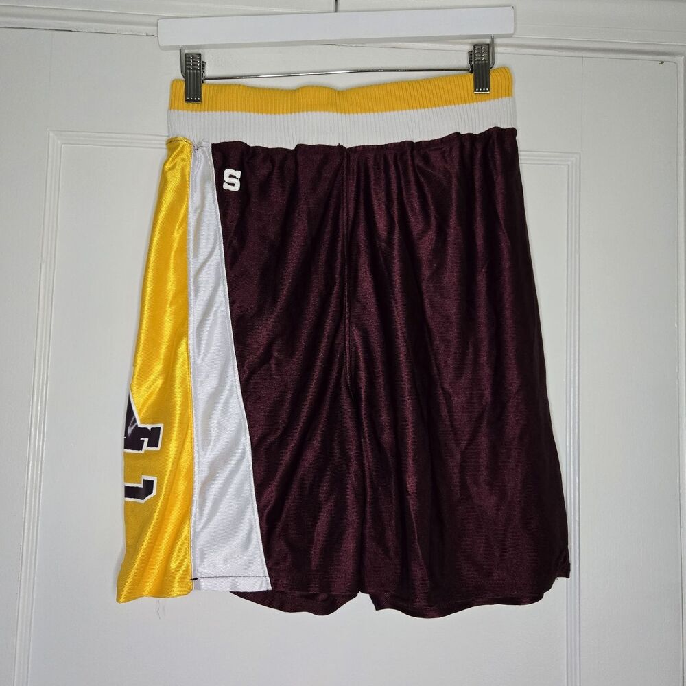 Speedline Pro Pak Basketball Shorts Womens L Maroon Yellow Athletic